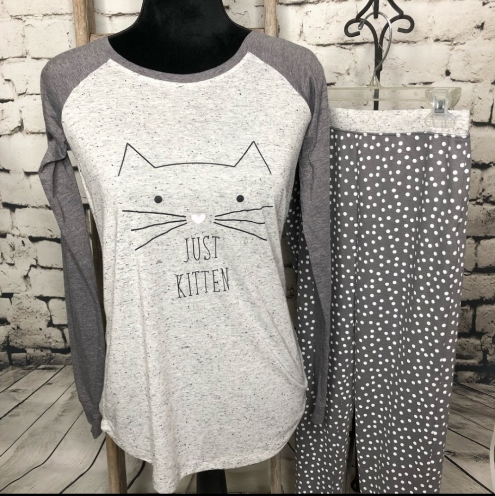 Jenni Intimates cat sleeping  set xs
